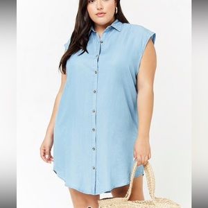 Nwt Jean chambray dress